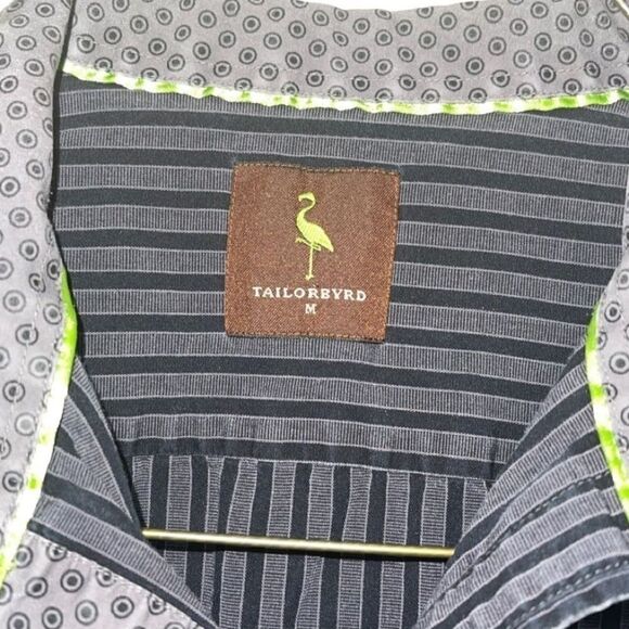 tailorbyrd Mens Casual Button Down Shirt Striped - Picture 9 of 9